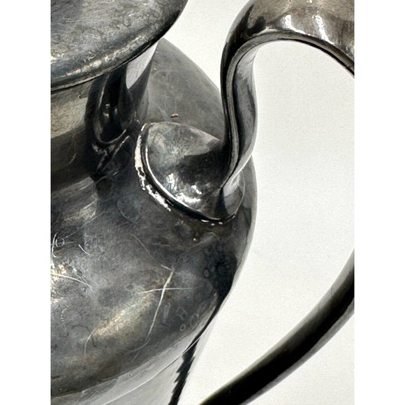 Vtg Meriden Cocktail Shaker Drink Mixer 313 Hand Hammered Silver Plated HEAVY - Picture 12 of 16